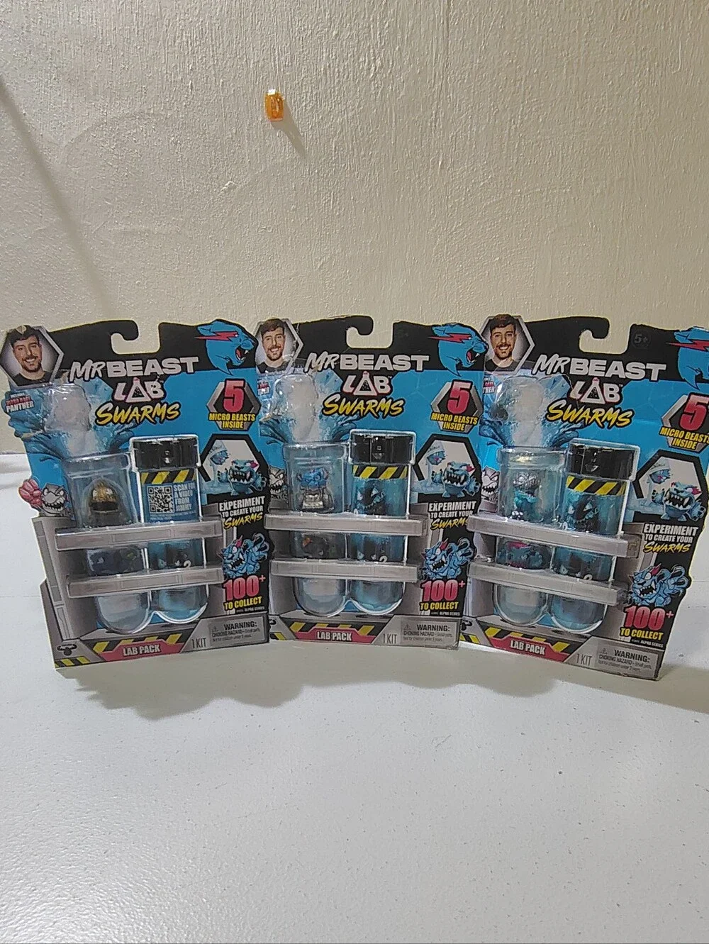 MrBeast Lab Swarms Lot (3 Packs) - Incomplete / 4 Figures Per Pack